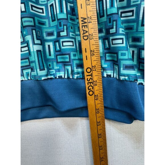 Irvine Park Mens Short Sleeve Henley Shirt Size  4XL Retro Geometric Casual Y2K - Picture 5 of 9